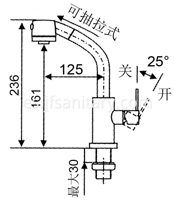 JF-9113-B Dimension drawing